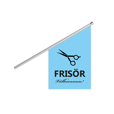 Kioskflagga Frisör