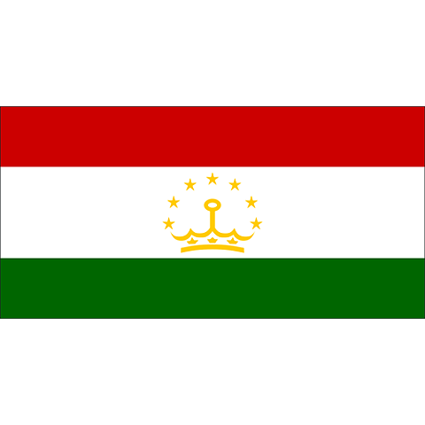 Nationsflagga Tadzjikistan