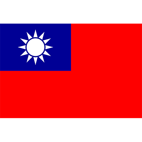 Nationsflagga Taiwan