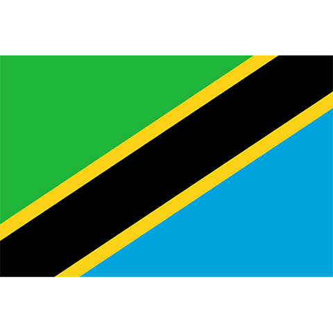 Nationsflagga Tanzania