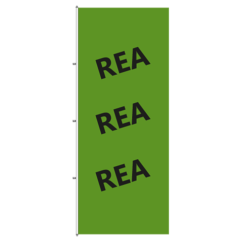 Flagga Rea - stående