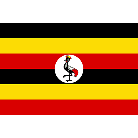 Nationsflagga Uganda