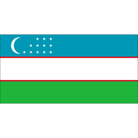 Nationsflagga Uzbekistan