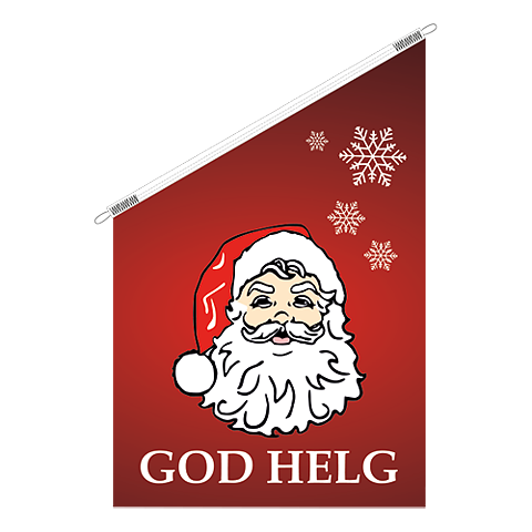 Julflagga till fasadset - God Helg