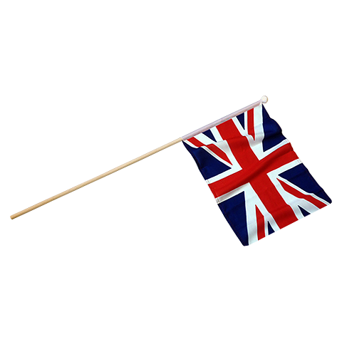 Handflagga Storbritannien 4-pack