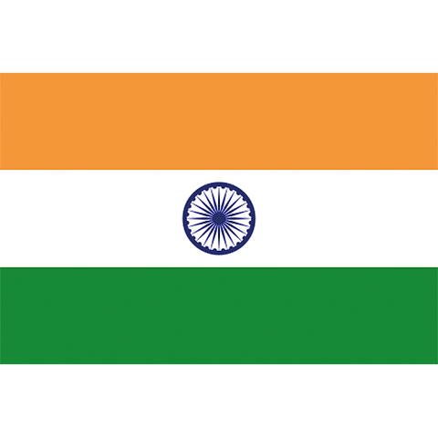 Nationsflagga Indien