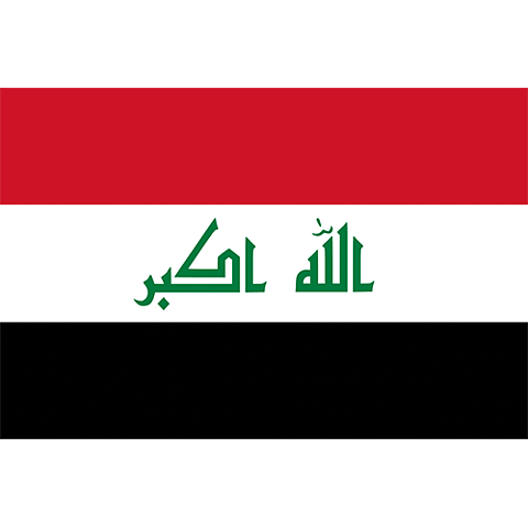Nationsflagga Irak