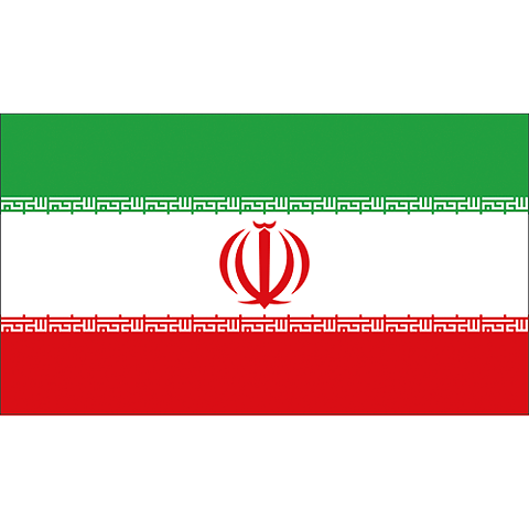 Nationsflagga Iran