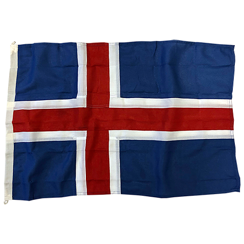 Nationsflagga Island