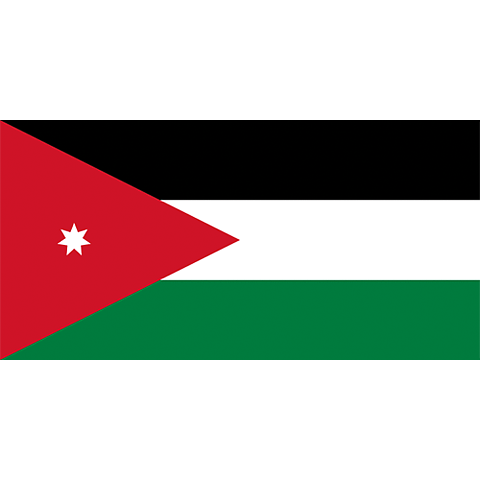 Nationsflagga Jordanien