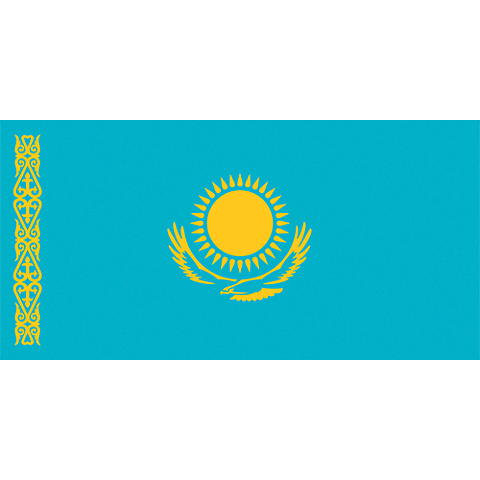 Nationsflagga Kazakhstan