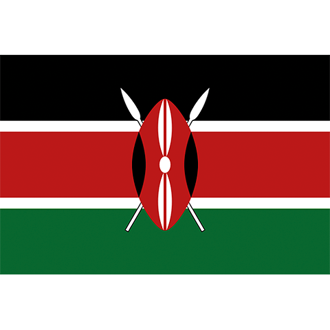 Nationsflagga Kenya