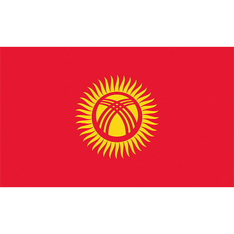 Nationsflagga Kirgizistan