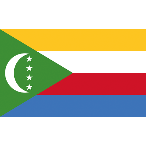 Nationsflagga Komorerna