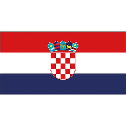 Nationsflagga Kroatien