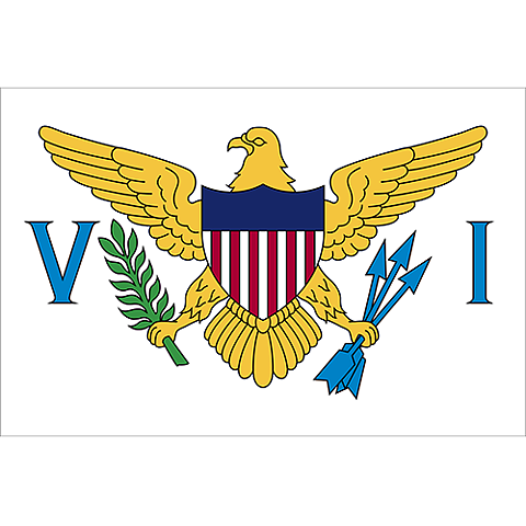 Nationsflagga Amerikanska Jungfruöarna
