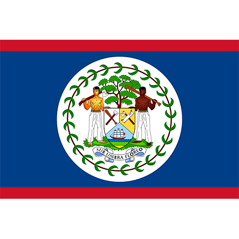 Nationsflagga Belize