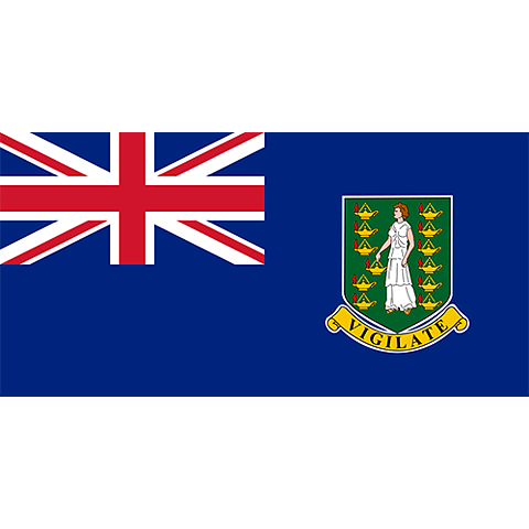 Nationsflagga Brittiska Jungfruöarna