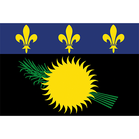 Nationsflagga Guadeloupe