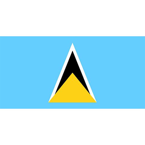 Nationsflagga Saint Lucia