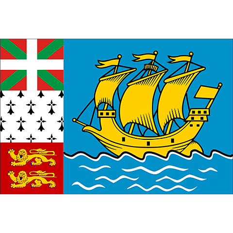 Nationsflagga Saint-Pierre och Miquelon