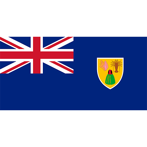 Nationsflagga Turks- och Caicosöarna