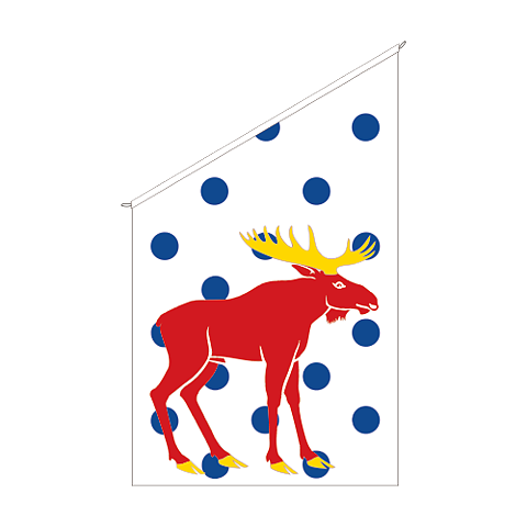 Fasadflagga Gästrikland- vapen