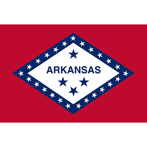 Flagga Arkansas