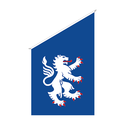 Fasadflagga Halland- vapen