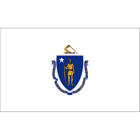 Flagga Massachusetts