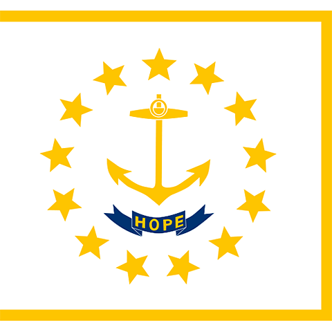 Flagga Rhode Island