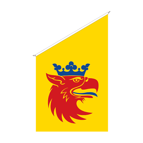 Fasadflagga Skåne - vapen