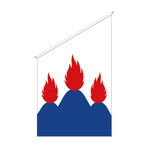 Fasadflagga Västmanland - vapen