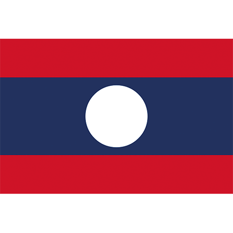 Nationsflagga Laos
