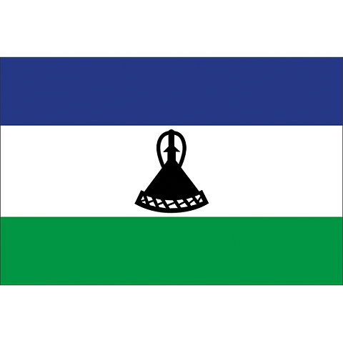 Nationsflagga Lesotho