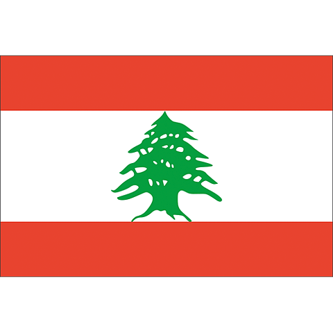 Nationsflagga Libanon