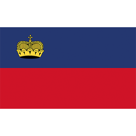 Nationsflagga Liechtenstein