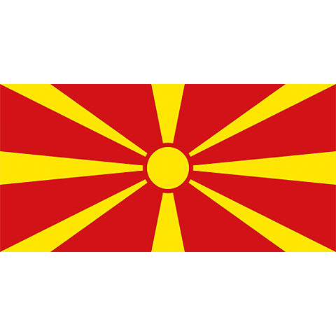 Nationsflagga Makedonien