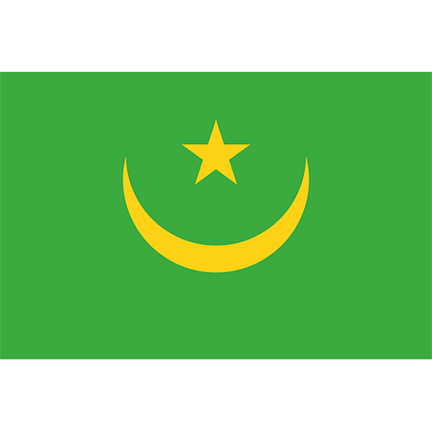 Nationsflagga Mauretanien