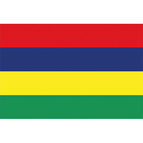 Nationsflagga Mauritius