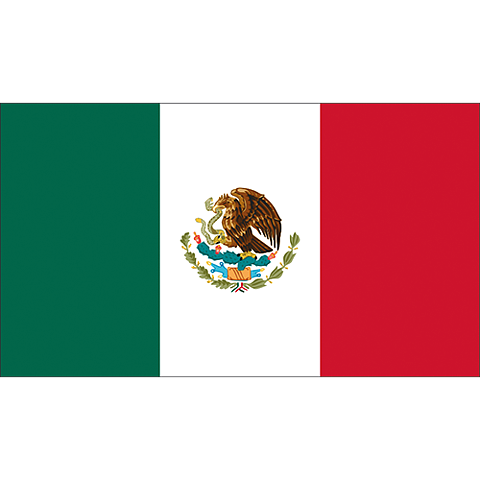 Nationsflagga Mexico