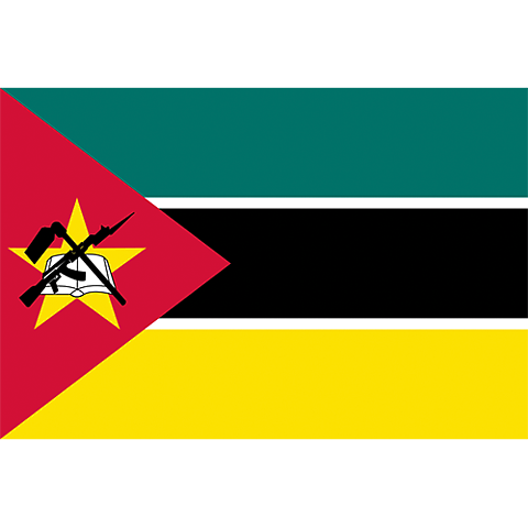 Nationsflagga Mocambique