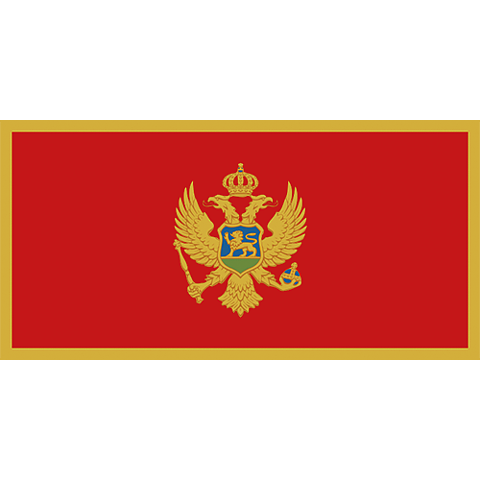 Nationsflagga Montenegro