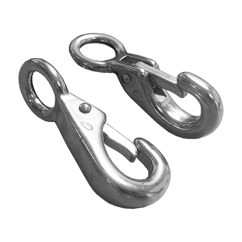 Karbinhake metall med repögla, 2-pack