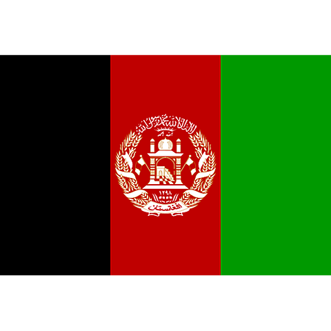 Nationsflagga Afghanistan