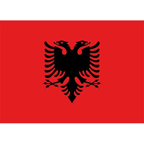 Nationsflagga Albanien