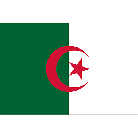 Nationsflagga Algeriet