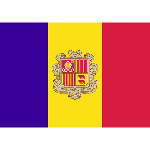 Nationsflagga Andorra