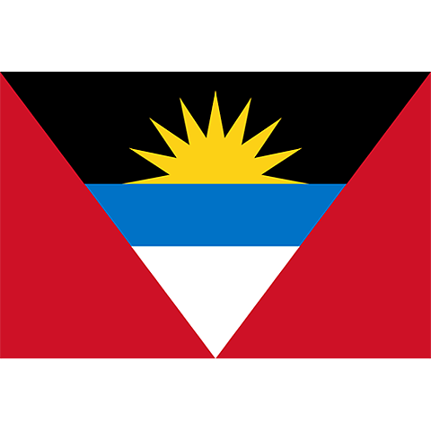 Nationsflagga Antigua