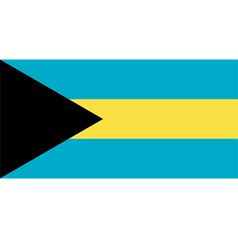 Nationsflagga Bahamas